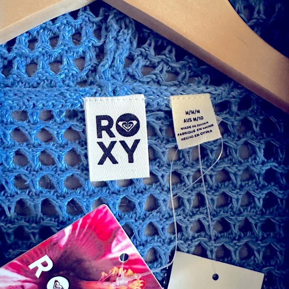 Roxy Blue Knit Sweater NWT - Picture 8 of 9